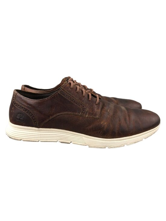 Timberland Men\'s Size 10.5 Franklin Park Brogue Brown Leather Oxfords A22PC